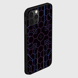 Чехол для iPhone 12 Pro Max Электролинии, цвет: 3D-черный — фото 2