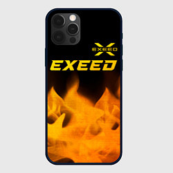 Чехол для iPhone 12 Pro Max Exeed - gold gradient: символ сверху, цвет: 3D-черный