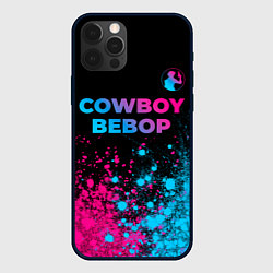 Чехол iPhone 12 Pro Max Cowboy Bebop - neon gradient: символ сверху