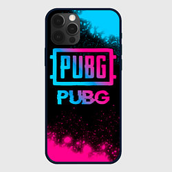 Чехол iPhone 12 Pro Max PUBG - neon gradient