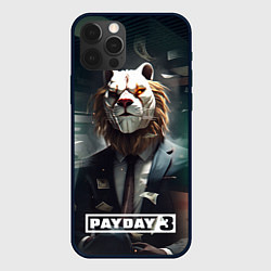 Чехол для iPhone 12 Pro Max Payday 3 lion, цвет: 3D-черный