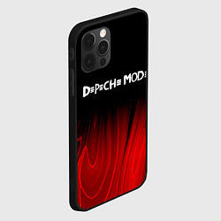 Чехол для iPhone 12 Pro Max Depeche Mode red plasma, цвет: 3D-черный — фото 2