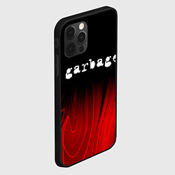 Чехол для iPhone 12 Pro Max Garbage red plasma, цвет: 3D-черный — фото 2