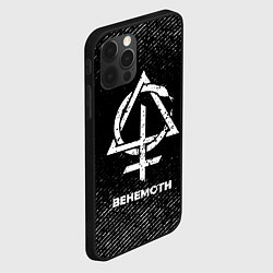 Чехол для iPhone 12 Pro Max Behemoth с потертостями на темном фоне, цвет: 3D-черный — фото 2