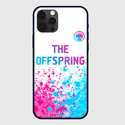 Чехол для iPhone 12 Pro Max The Offspring neon gradient style: символ сверху, цвет: 3D-черный