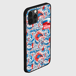 Чехол для iPhone 12 Pro Max Russia pattern, цвет: 3D-черный — фото 2