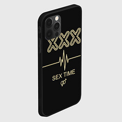 Чехол для iPhone 12 Pro Max Sex Time, цвет: 3D-черный — фото 2