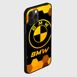 Чехол для iPhone 12 Pro Max BMW - gold gradient, цвет: 3D-черный — фото 2