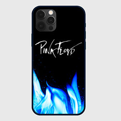 Чехол iPhone 12 Pro Max Pink Floyd blue fire