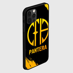 Чехол для iPhone 12 Pro Max Pantera - gold gradient, цвет: 3D-черный — фото 2