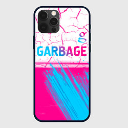 Чехол iPhone 12 Pro Max Garbage neon gradient style: символ сверху