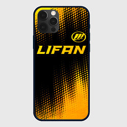 Чехол для iPhone 12 Pro Max Lifan - gold gradient: символ сверху, цвет: 3D-черный