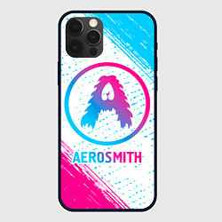 Чехол iPhone 12 Pro Max Aerosmith neon gradient style