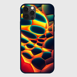 Чехол для iPhone 12 Pro Max Лавовые пузыри, цвет: 3D-черный