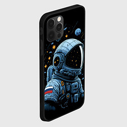 Чехол для iPhone 12 Pro Max Русский космонавт, цвет: 3D-черный — фото 2