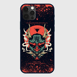 Чехол для iPhone 12 Pro Max Oni mask, цвет: 3D-черный