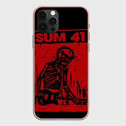 Чехол iPhone 12 Pro Max Sum41 - Skeleton