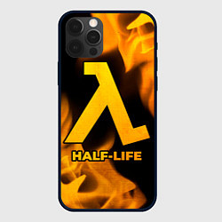Чехол для iPhone 12 Pro Max Half-Life - gold gradient, цвет: 3D-черный