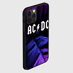 Чехол для iPhone 12 Pro Max AC DC neon monstera, цвет: 3D-черный — фото 2