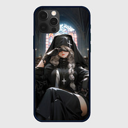 Чехол iPhone 12 Pro Max Монашка 2b от нейросети