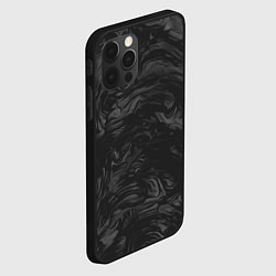 Чехол для iPhone 12 Pro Max Dark texture, цвет: 3D-черный — фото 2