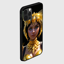 Чехол для iPhone 12 Pro Max Девушка королева бабочек, цвет: 3D-черный — фото 2