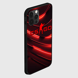 Чехол для iPhone 12 Pro Max CS GO red neon, цвет: 3D-черный — фото 2