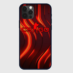 Чехол для iPhone 12 Pro Max CS GO red neon, цвет: 3D-черный