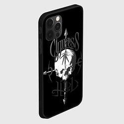 Чехол для iPhone 12 Pro Max Cypress hill - arrows skull, цвет: 3D-черный — фото 2