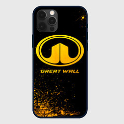 Чехол iPhone 12 Pro Max Great Wall - gold gradient