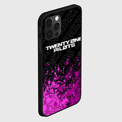 Чехол для iPhone 12 Pro Max Twenty One Pilots rock legends: символ сверху, цвет: 3D-черный — фото 2