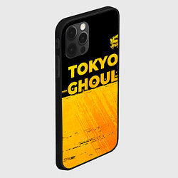 Чехол для iPhone 12 Pro Max Tokyo Ghoul - gold gradient: символ сверху, цвет: 3D-черный — фото 2