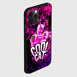 Чехол для iPhone 12 Pro Max Jo Jo - Королева убийца cool cat, цвет: 3D-черный — фото 2