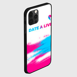 Чехол для iPhone 12 Pro Max Date A Live neon gradient style: символ сверху, цвет: 3D-черный — фото 2