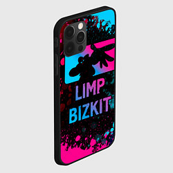 Чехол для iPhone 12 Pro Max Limp Bizkit - neon gradient, цвет: 3D-черный — фото 2