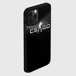 Чехол для iPhone 12 Pro Max CS GO black chrome, цвет: 3D-черный — фото 2
