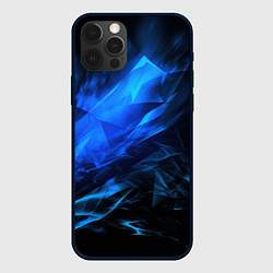 Чехол iPhone 12 Pro Max Blue black background