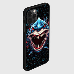 Чехол для iPhone 12 Pro Max Evil shark, цвет: 3D-черный — фото 2