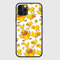 Чехол iPhone 12 Pro Max Yellow ducklings