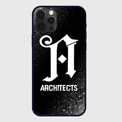 Чехол для iPhone 12 Pro Max Architects glitch на темном фоне, цвет: 3D-черный