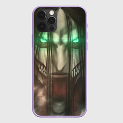 Чехол для iPhone 12 Pro Max Атака Титанов Eren Yaeger, цвет: 3D-сиреневый