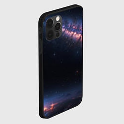 Чехол для iPhone 12 Pro Max Млечный путь в звездном небе, цвет: 3D-черный — фото 2