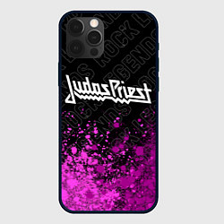 Чехол iPhone 12 Pro Max Judas Priest rock legends: символ сверху