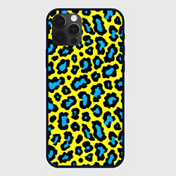 Чехол для iPhone 12 Pro Max Кислотный леопард паттерн, цвет: 3D-черный