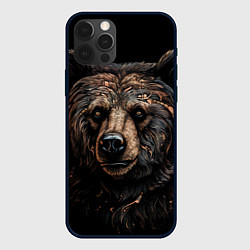 Чехол для iPhone 12 Pro Max Медведь крупный, цвет: 3D-черный