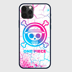 Чехол iPhone 12 Pro Max One Piece neon gradient style