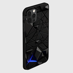 Чехол для iPhone 12 Pro Max Черная объемная текстура, цвет: 3D-черный — фото 2