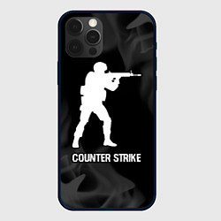 Чехол для iPhone 12 Pro Max Counter Strike glitch на темном фоне, цвет: 3D-черный