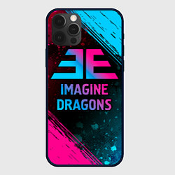 Чехол для iPhone 12 Pro Max Imagine Dragons - neon gradient, цвет: 3D-черный