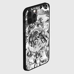 Чехол для iPhone 12 Pro Max Тату битвы ангелов и демонов, цвет: 3D-черный — фото 2